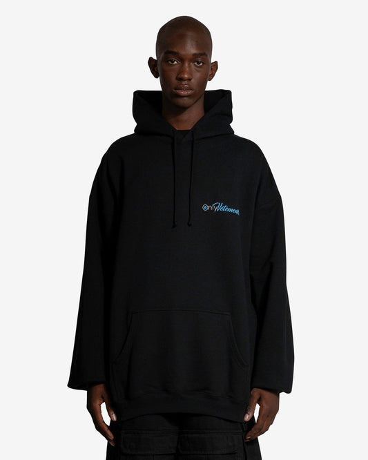 VETEMENTS Men's Sweatshirts Only VETEMENTS Hoodie in Washed Black