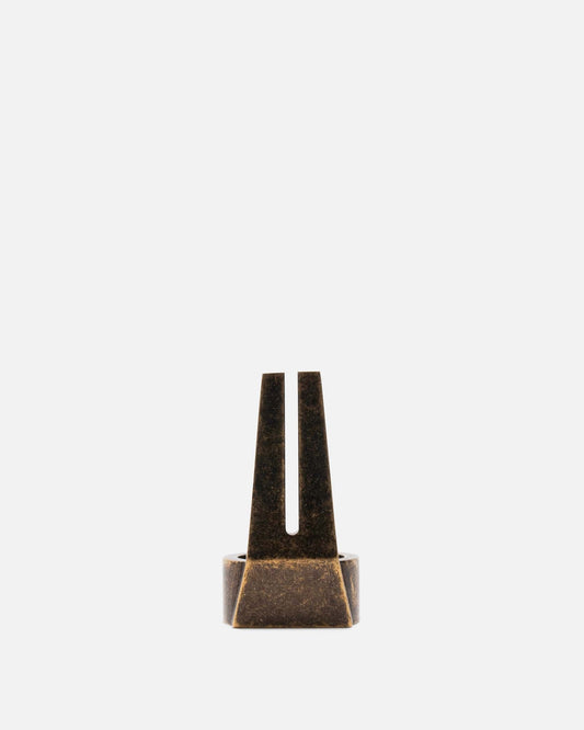 Rick Owens Jewelry Open Trunk Ring in Dark Bronze
