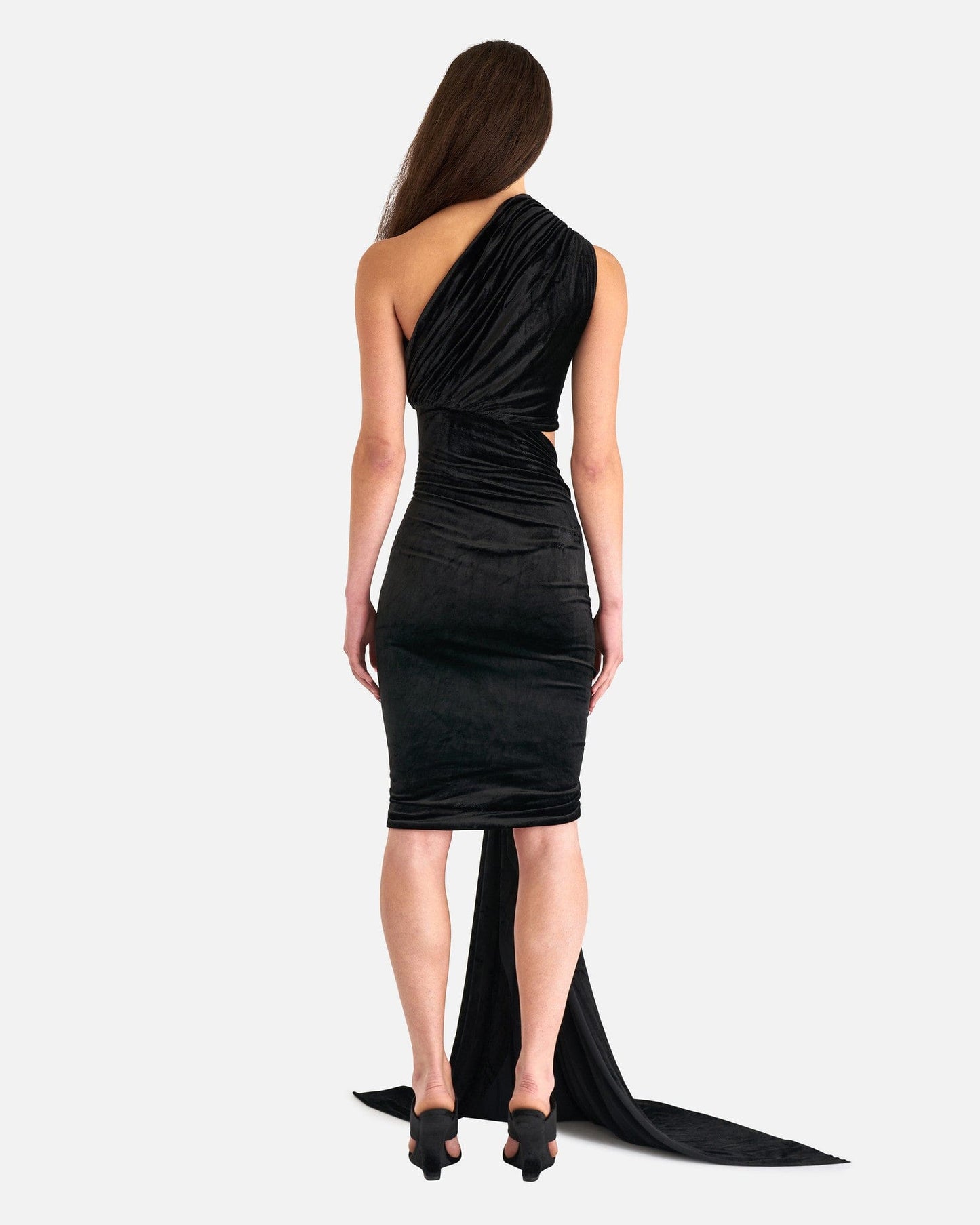 Rick Owens Lilies Women Tops Ophelia Mini Dress in Black