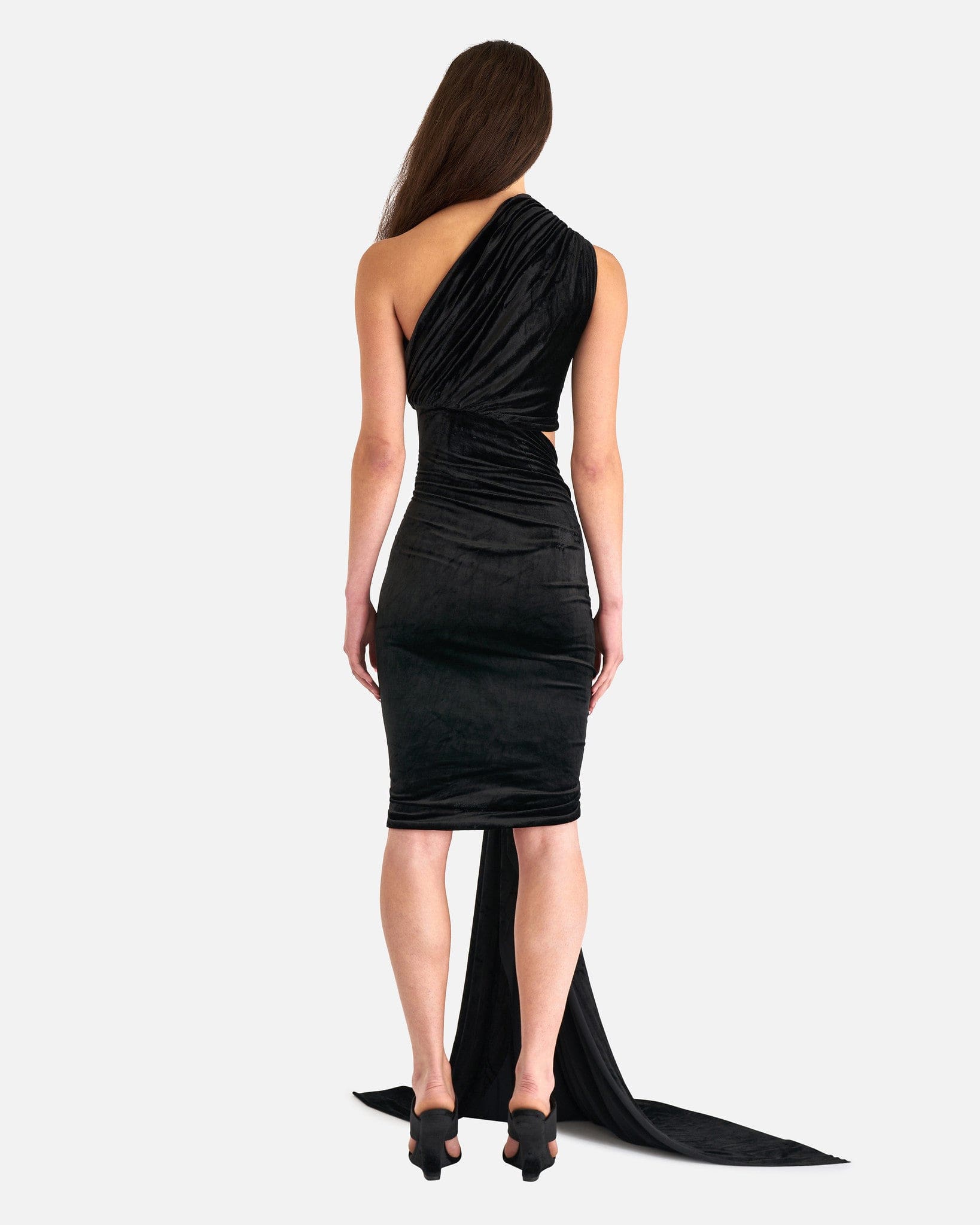 Rick Owens Lilies Women Tops Ophelia Mini Dress in Black