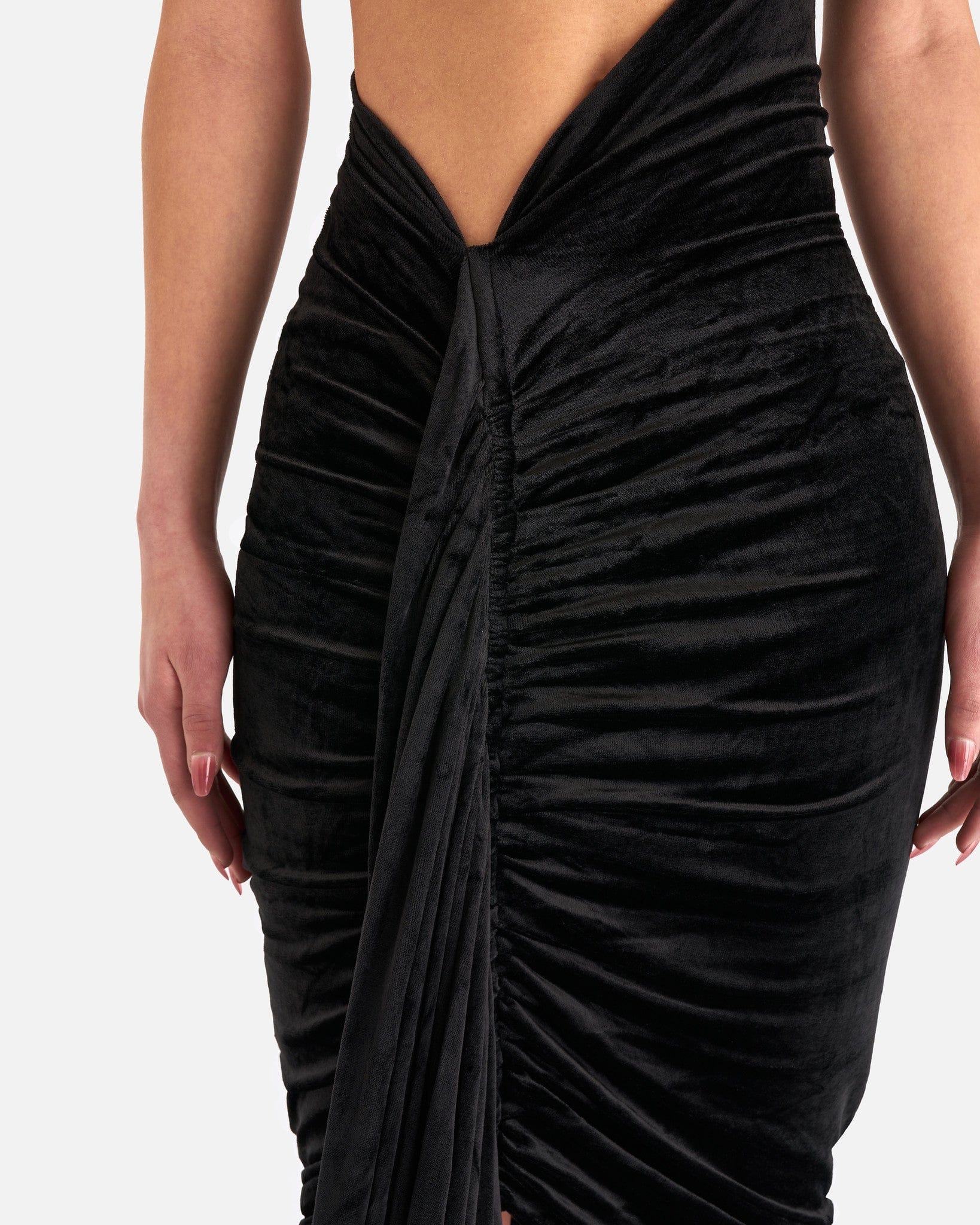 Rick Owens Lilies Women Tops Ophelia Mini Dress in Black