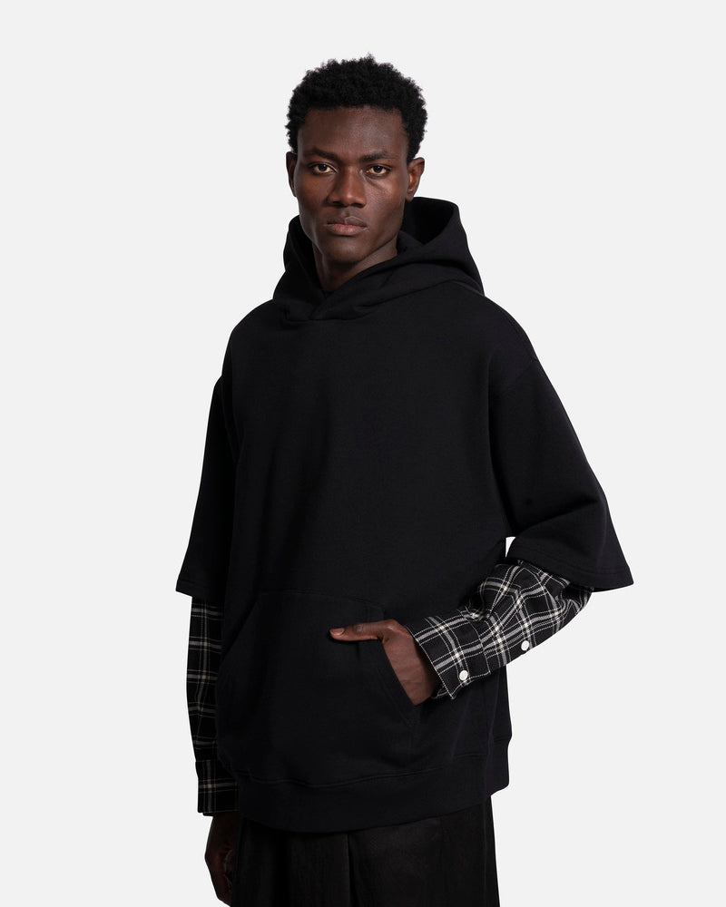 Marni Men's Sweatshirts Organic Cotton Brushed Sweatshirt in Black
