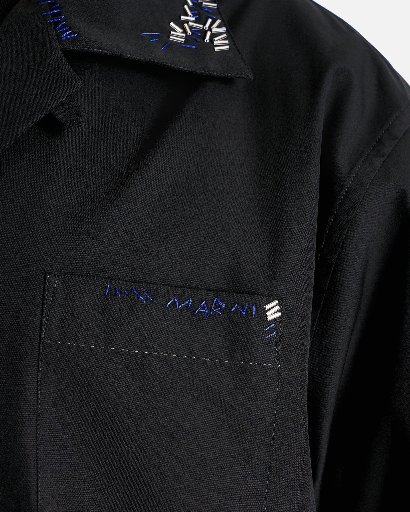 Marni Men's Shirts Organic Poplin Shirt in Black