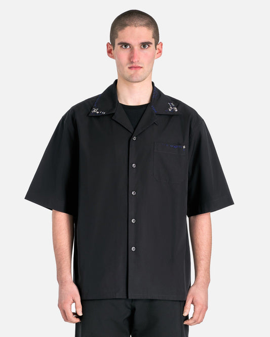 Marni Men's Shirts Organic Poplin Shirt in Black