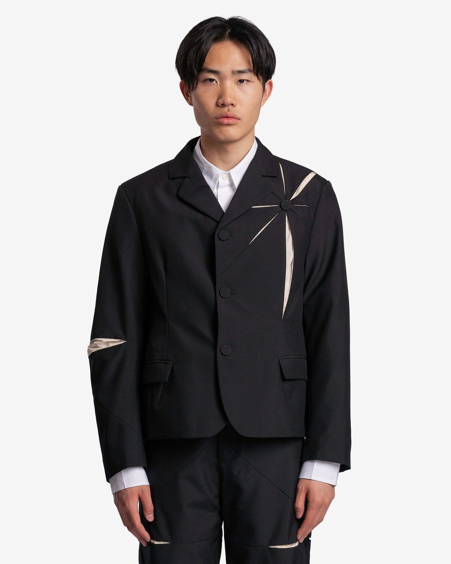 Kusikohc Men's Jackets Origami Blazer in Black