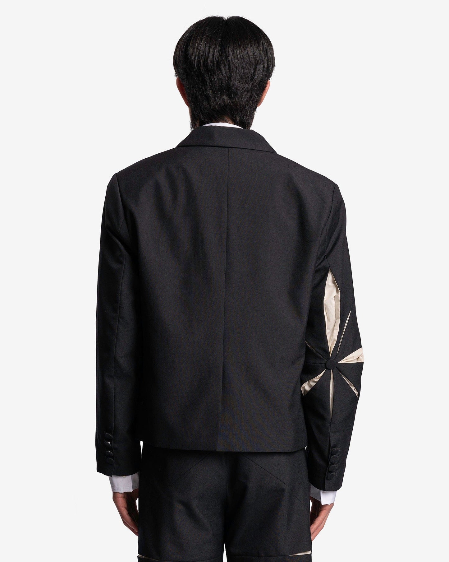 Kusikohc Men's Jackets Origami Blazer in Black
