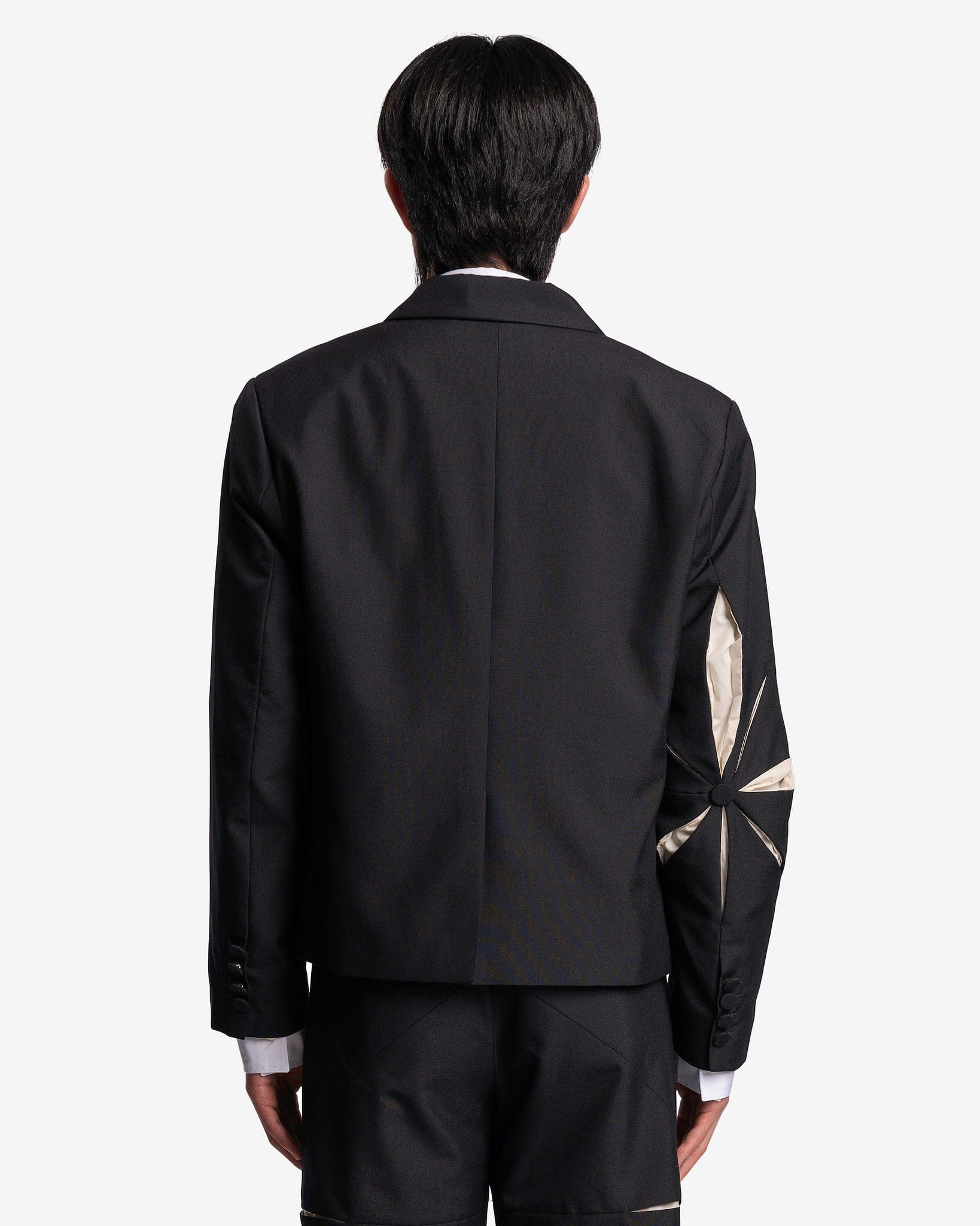 Kusikohc Men's Jackets Origami Blazer in Black