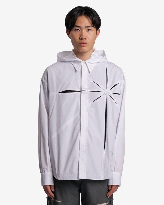 Kusikohc Men's Shirts Origami Shirt in White