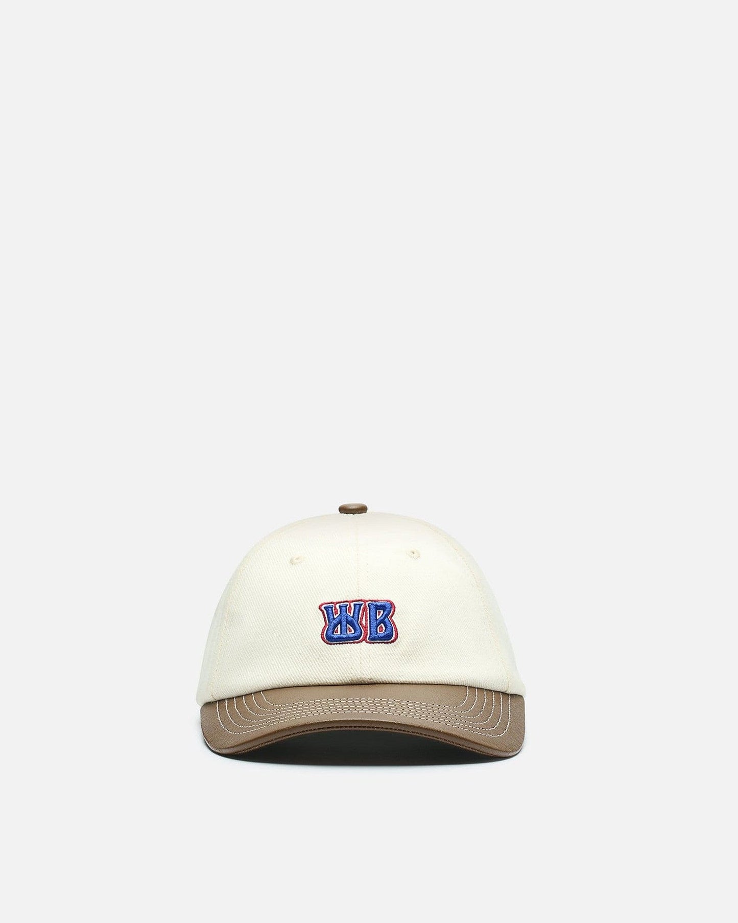 Wales Bonner Men's Hats OS Original Cap in Ivory/Brown