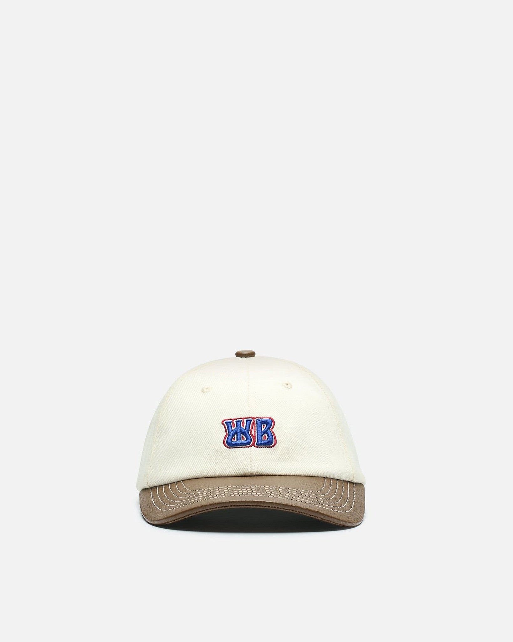 Wales Bonner Men's Hats OS Original Cap in Ivory/Brown