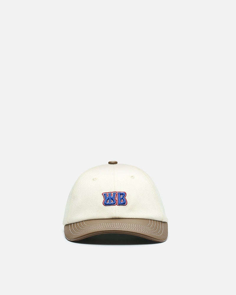 Wales Bonner Men's Hats OS Original Cap in Ivory/Brown
