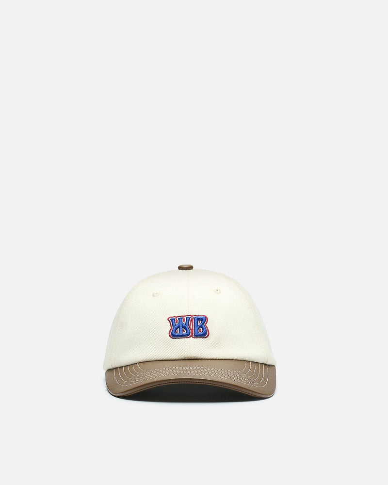 Wales Bonner Men's Hats OS Original Cap in Ivory/Brown