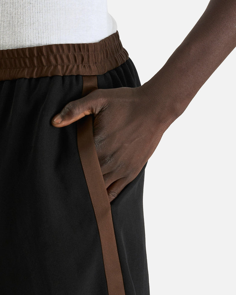 Wales Bonner Men's Shorts Ossie Shorts in Black/Brown