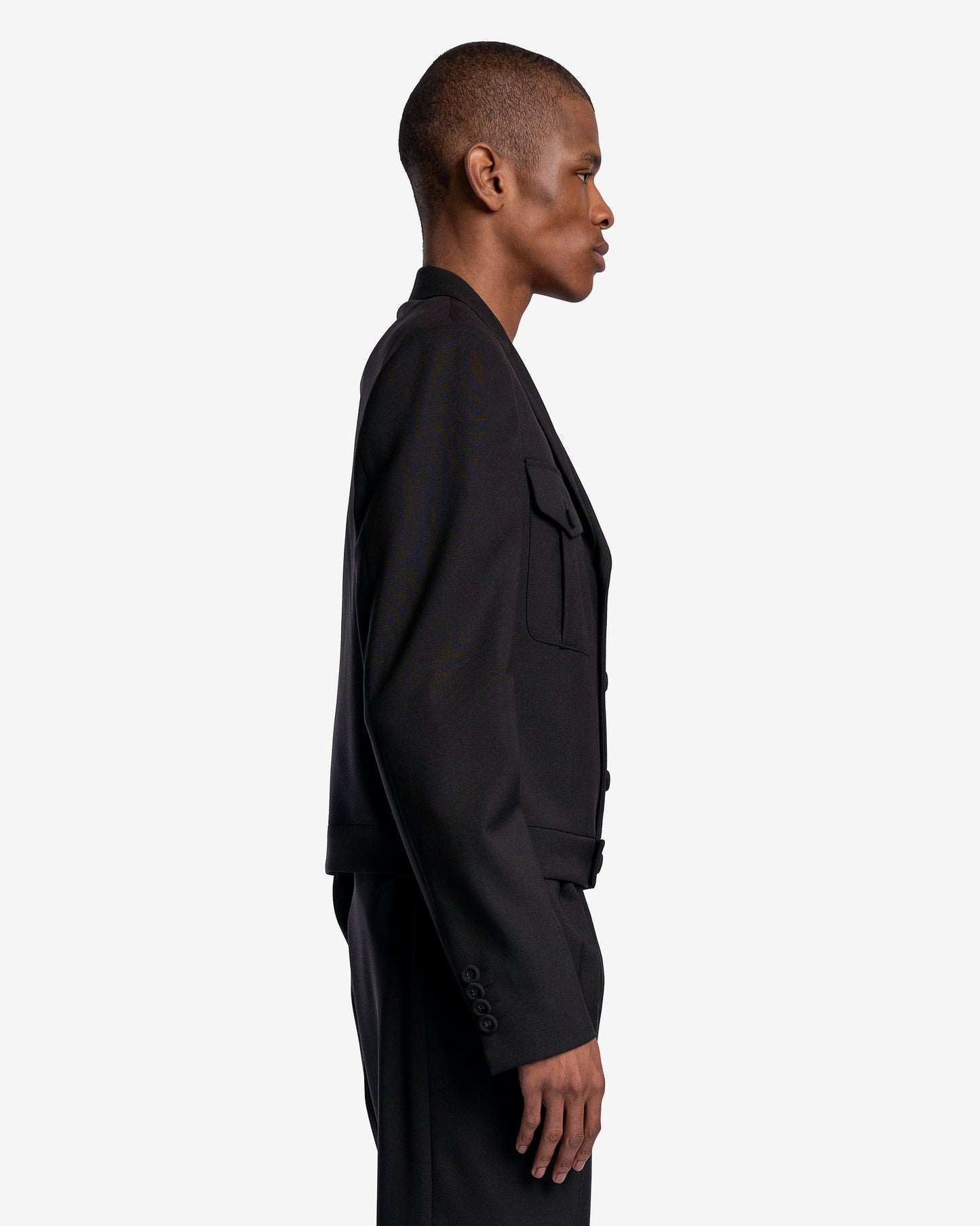KANGHYUK Men's Jackets Out Pocket Suit Jacket in Black