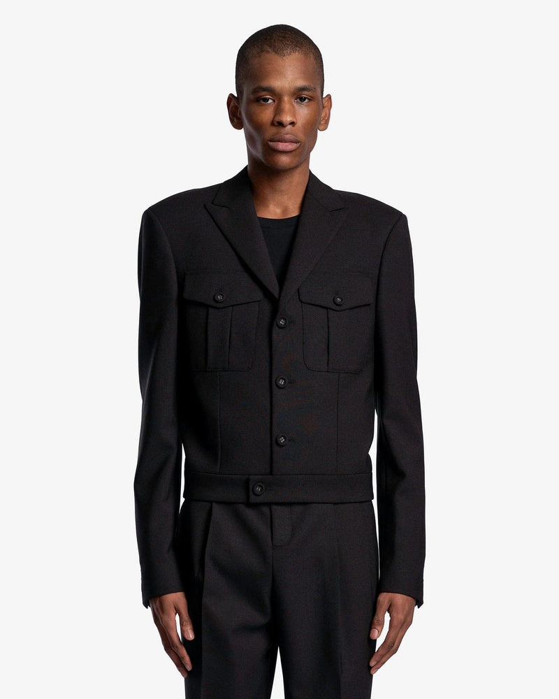 KANGHYUK Men's Jackets Out Pocket Suit Jacket in Black