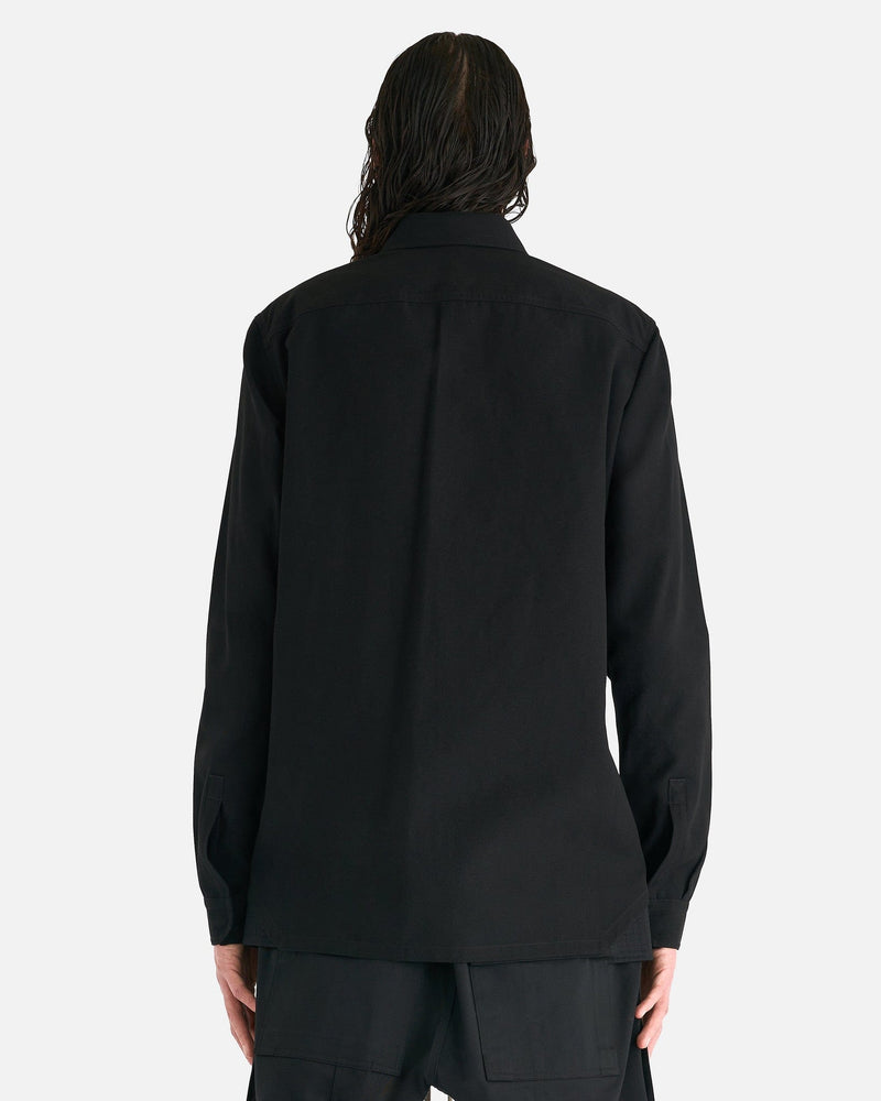 Rick Owens Men's Shirts Outershirt in Black