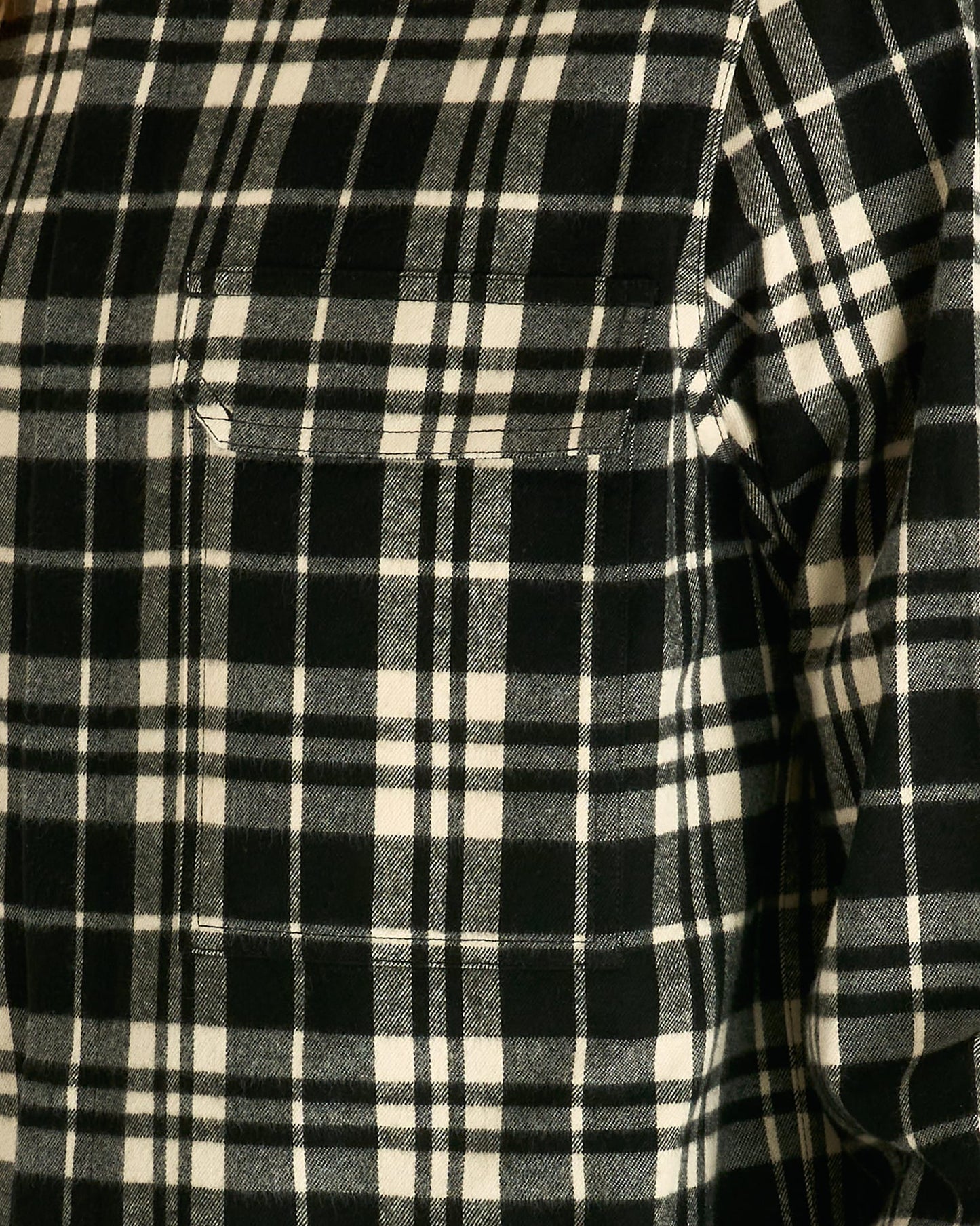 Rick Owens Men's Shirts Outershirt in Black Plaid
