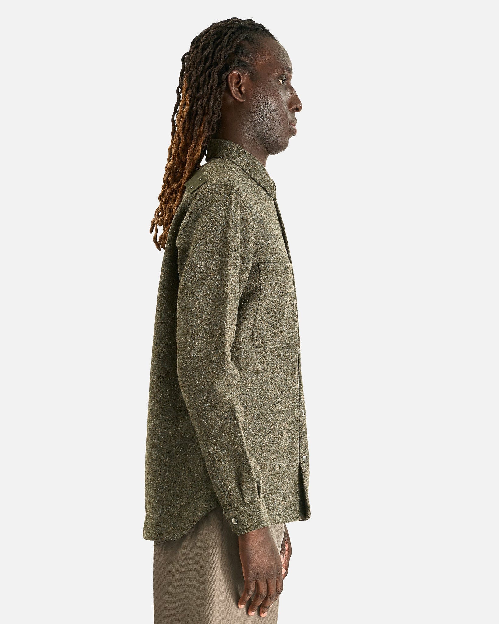 Rick Owens Men's Shirts Outershirt in Bosco