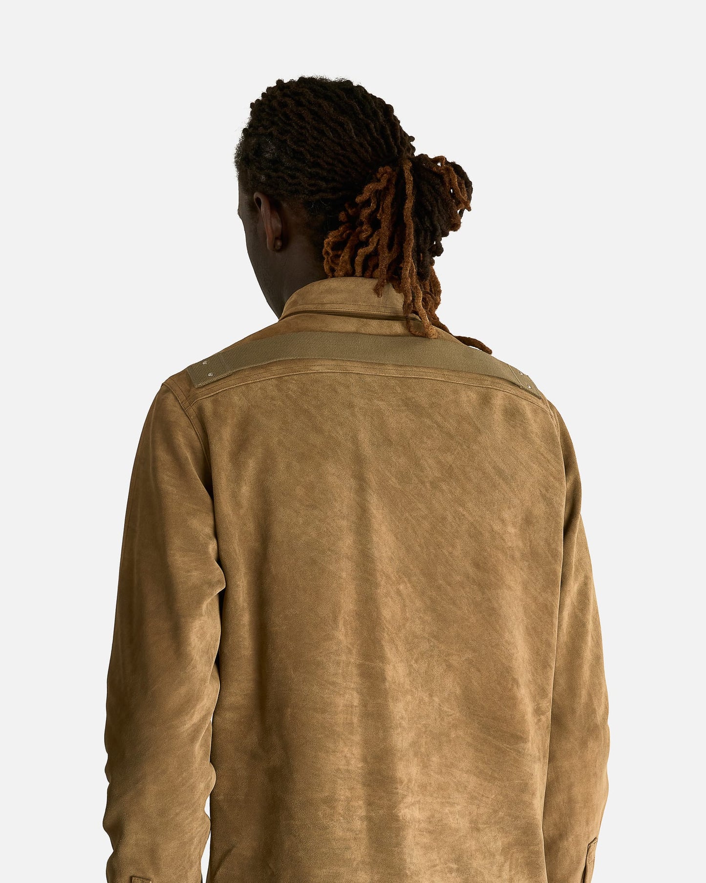 Rick Owens Men's Jackets Outershirt in Sumi Brown