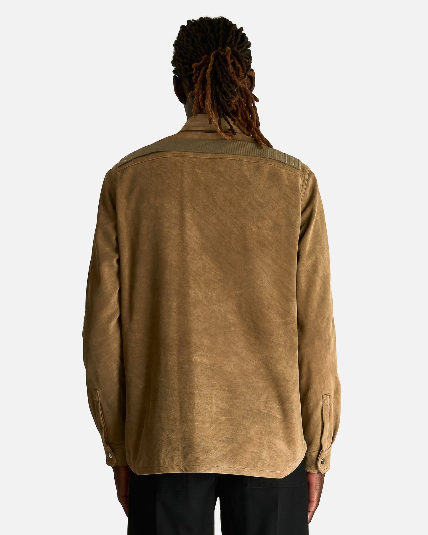 Rick Owens Men's Jackets Outershirt in Sumi Brown