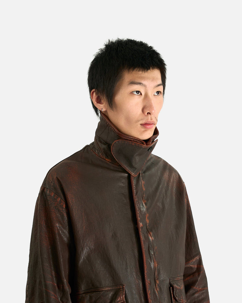 Yohji Yamamoto Pour Homme Men's Jackets Outpocket Blousons in Dark Brown