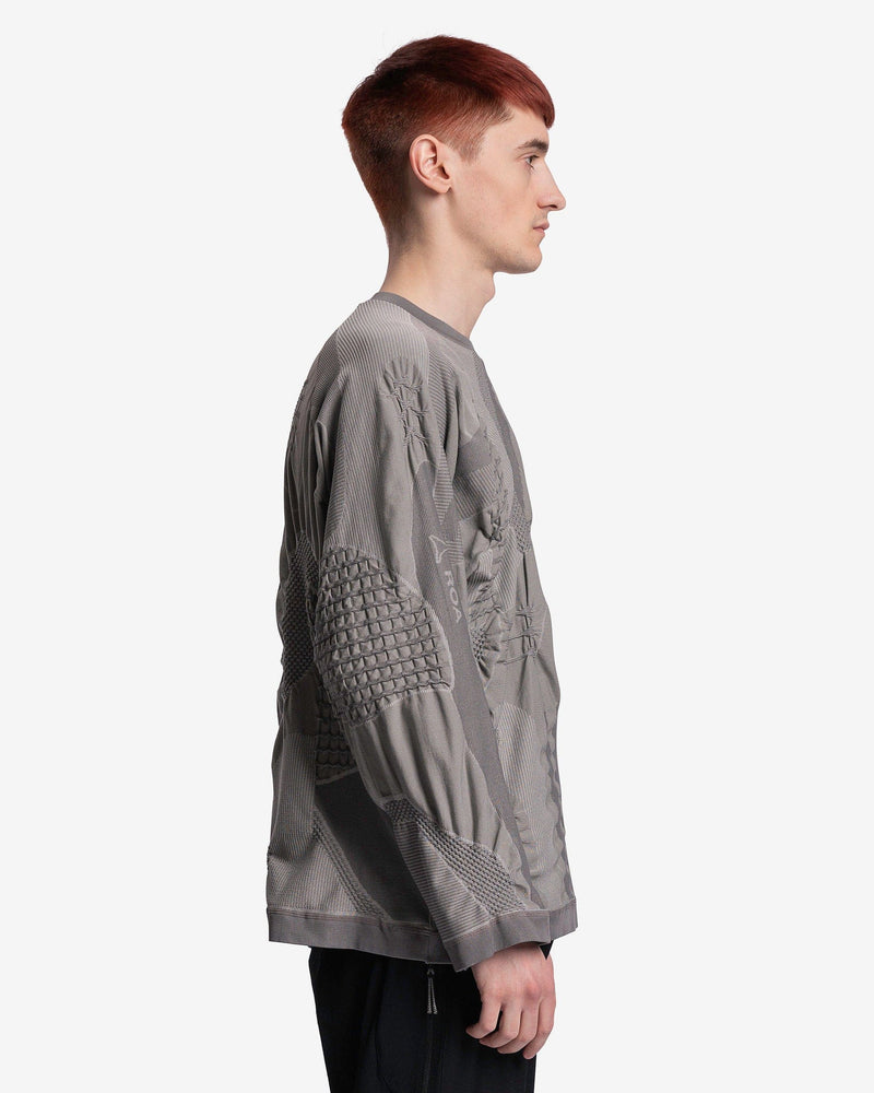 Roa Men's Sweater O/S Oversized 3D Knit in Grigio/Tortora