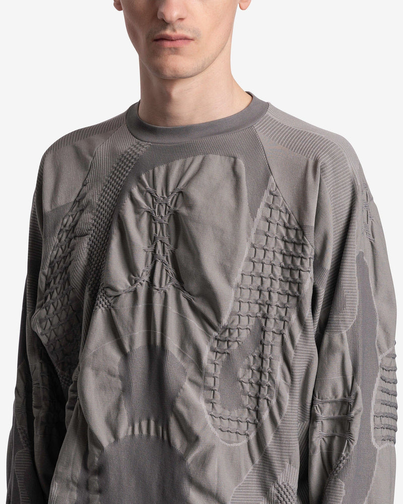 Roa Men's Sweater O/S Oversized 3D Knit in Grigio/Tortora