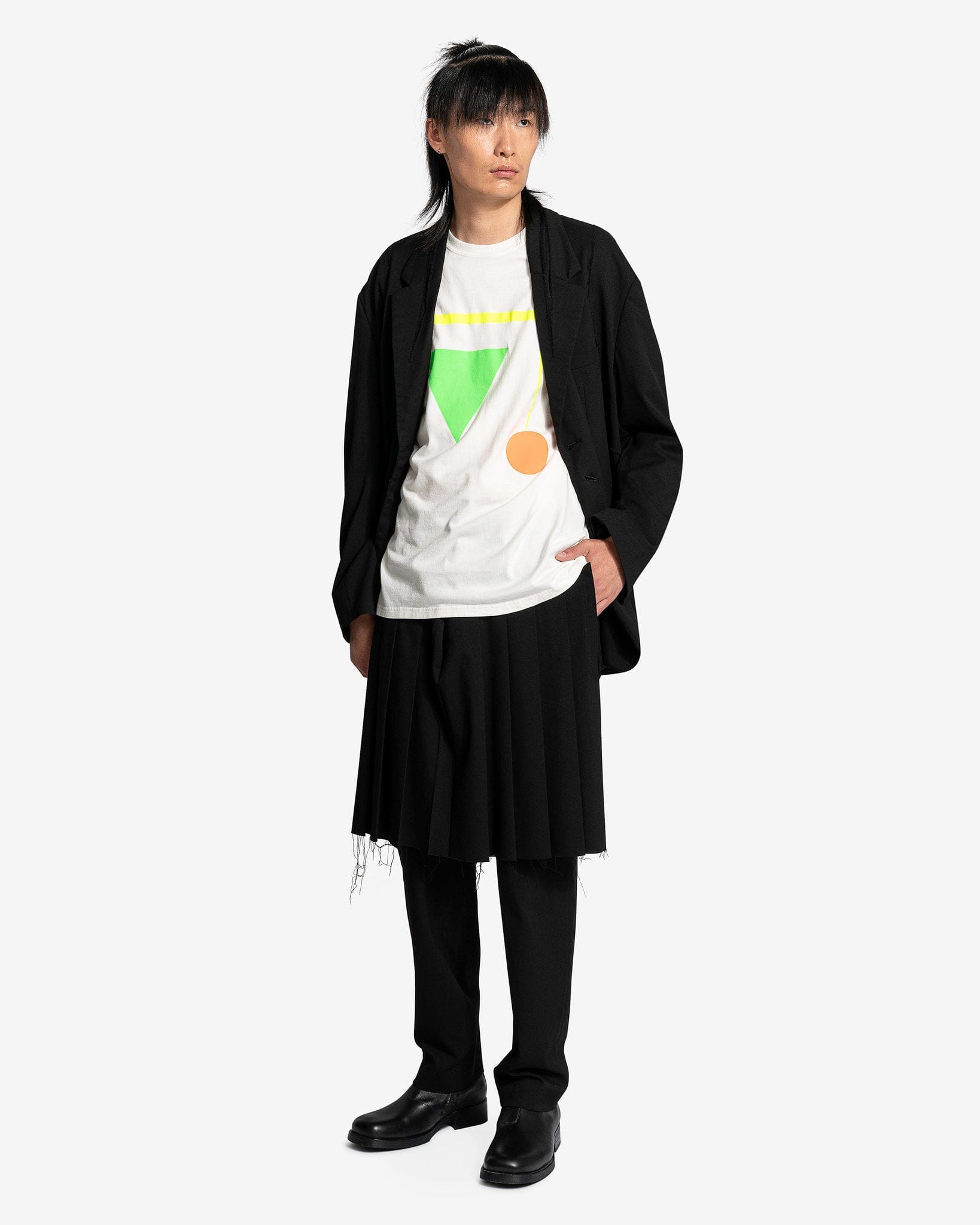 UNDERCOVER Men's T-Shirts Oversized Graphic T-Shirt in Off-White