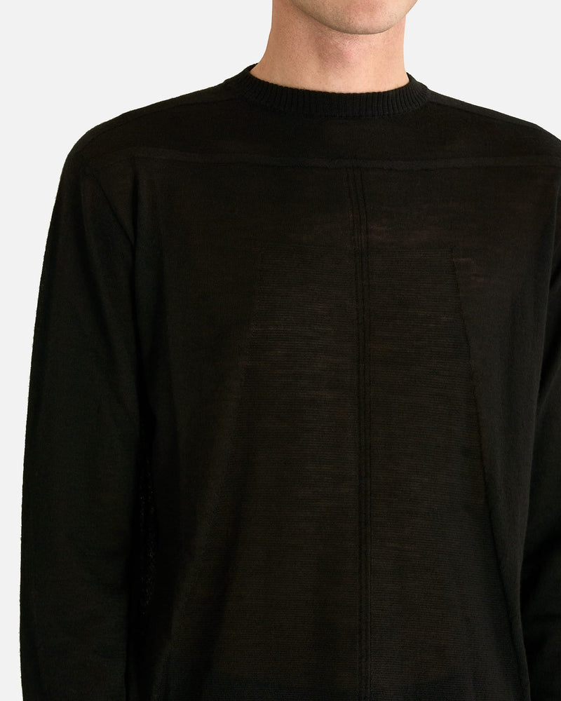 Rick Owens Men's T-shirts Oversized Level in Black