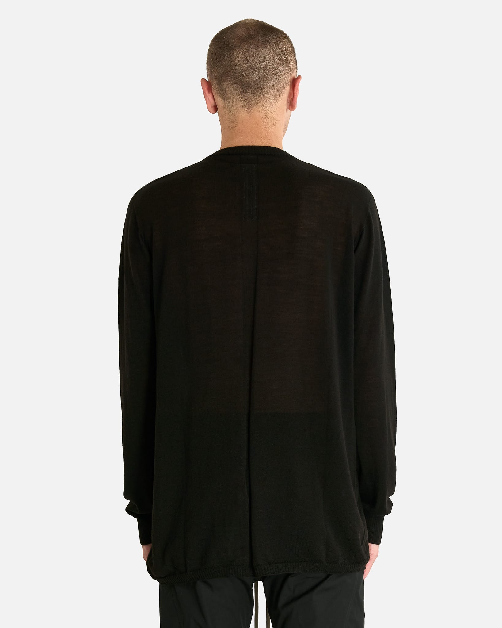 Rick Owens Men's T-shirts Oversized Level in Black