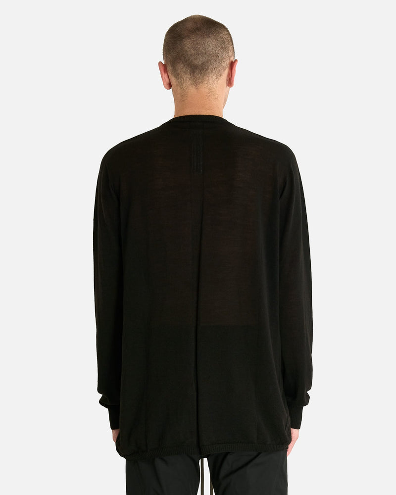 Rick Owens Men's T-shirts Oversized Level in Black