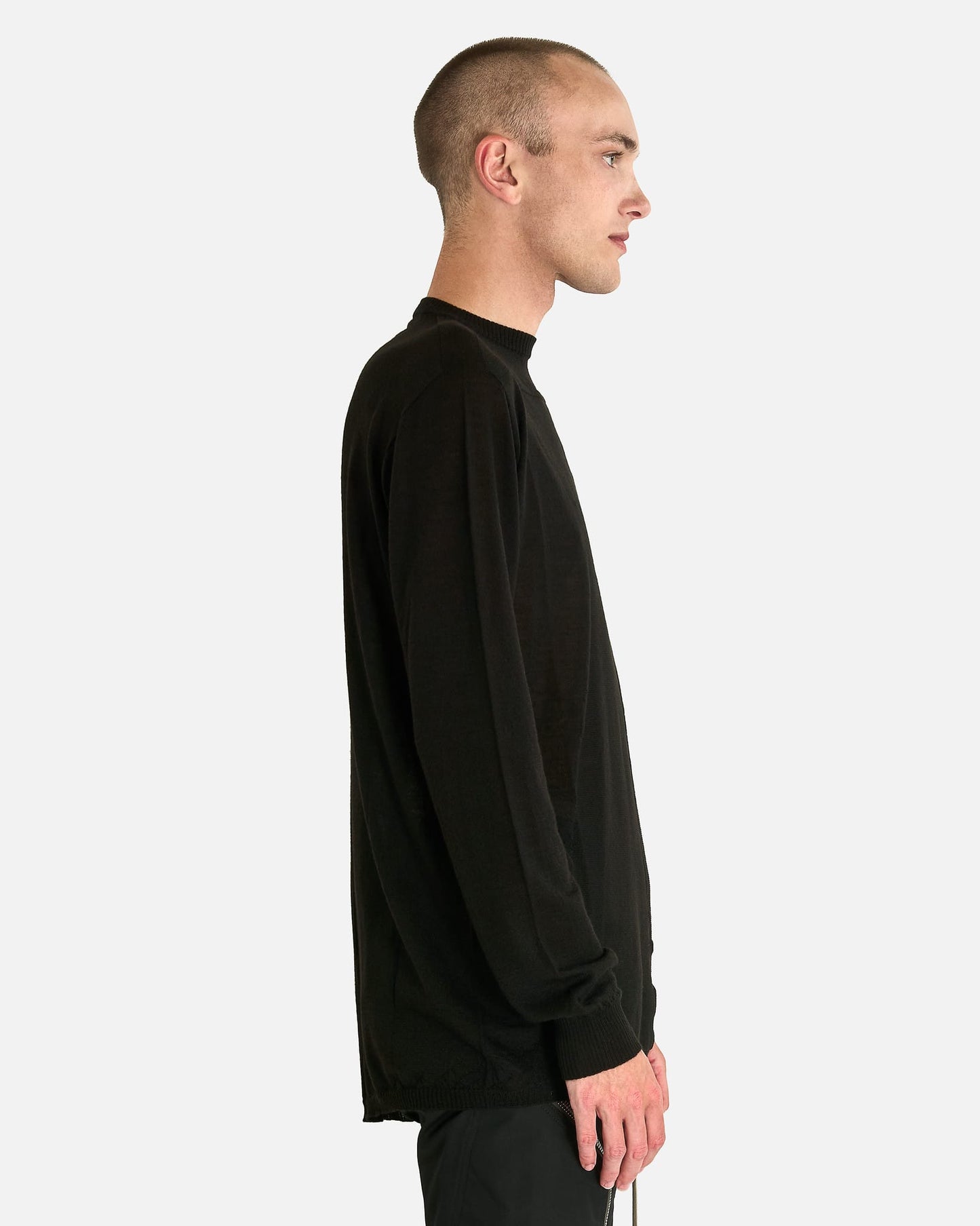 Rick Owens Men's T-shirts Oversized Level in Black