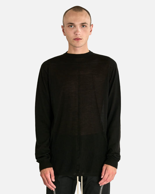 Rick Owens Men's T-shirts Oversized Level in Black