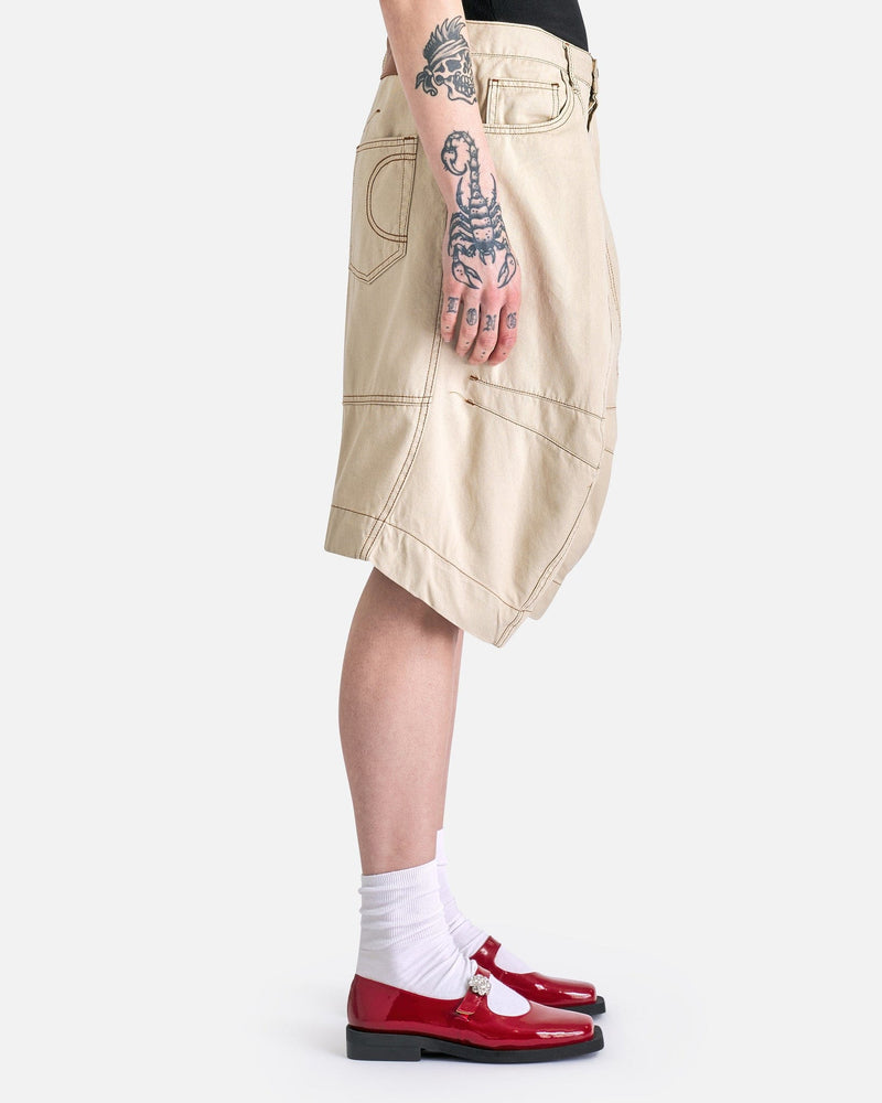 Oversized Shorts in Cream – SVRN
