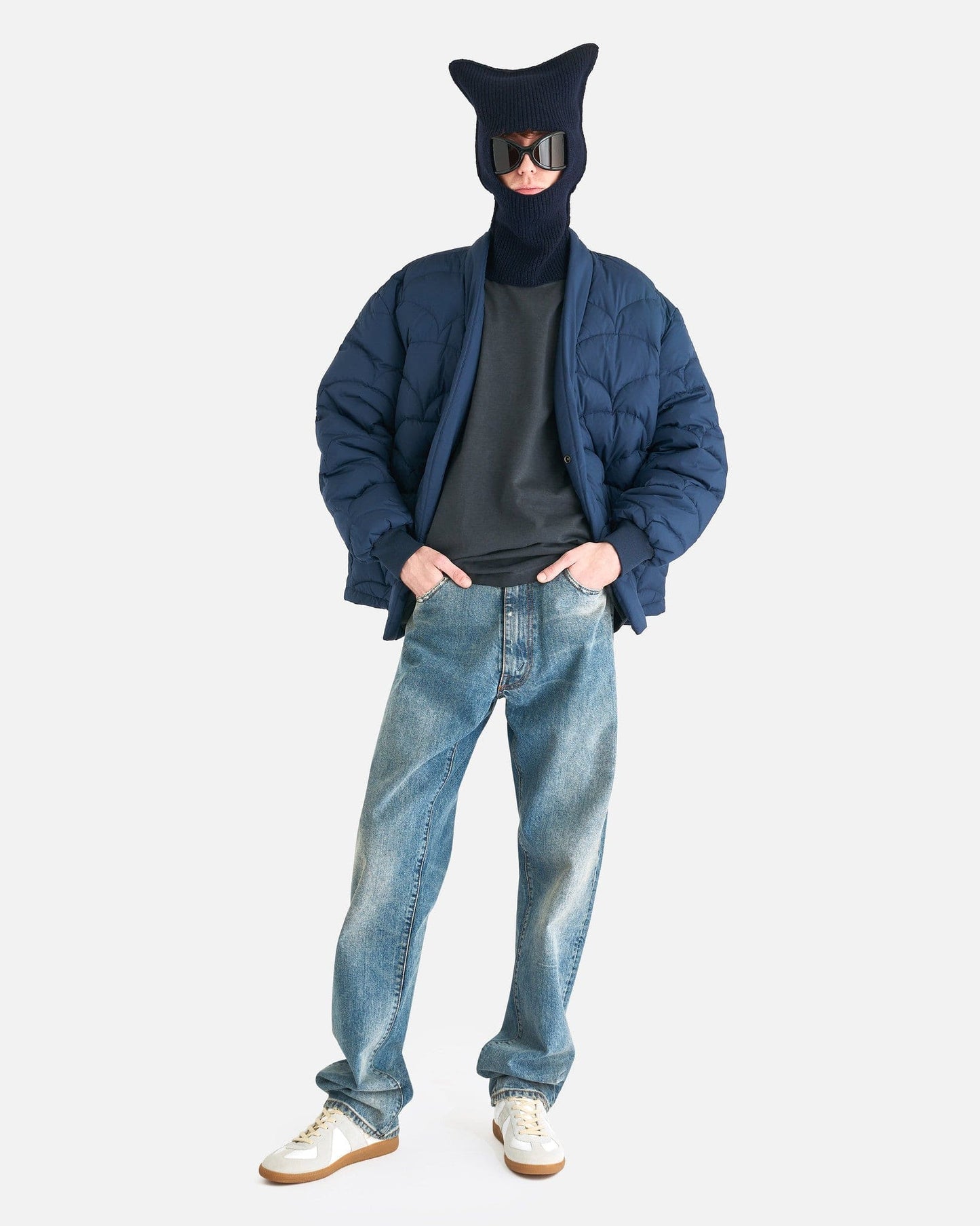 Maison Margiela Men's Shirts Oversized T-Shirt in Anthracite