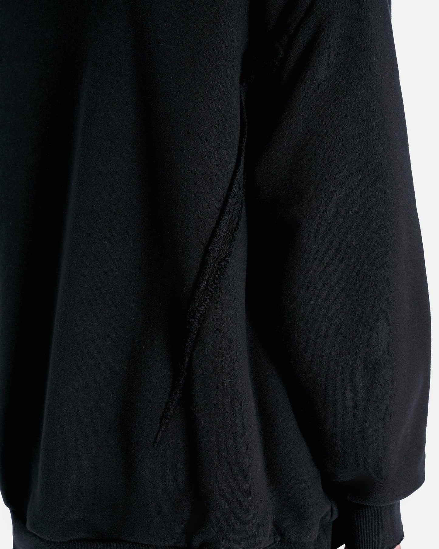 UNDERCOVER Men's Sweater Overstitched Hooded in Black