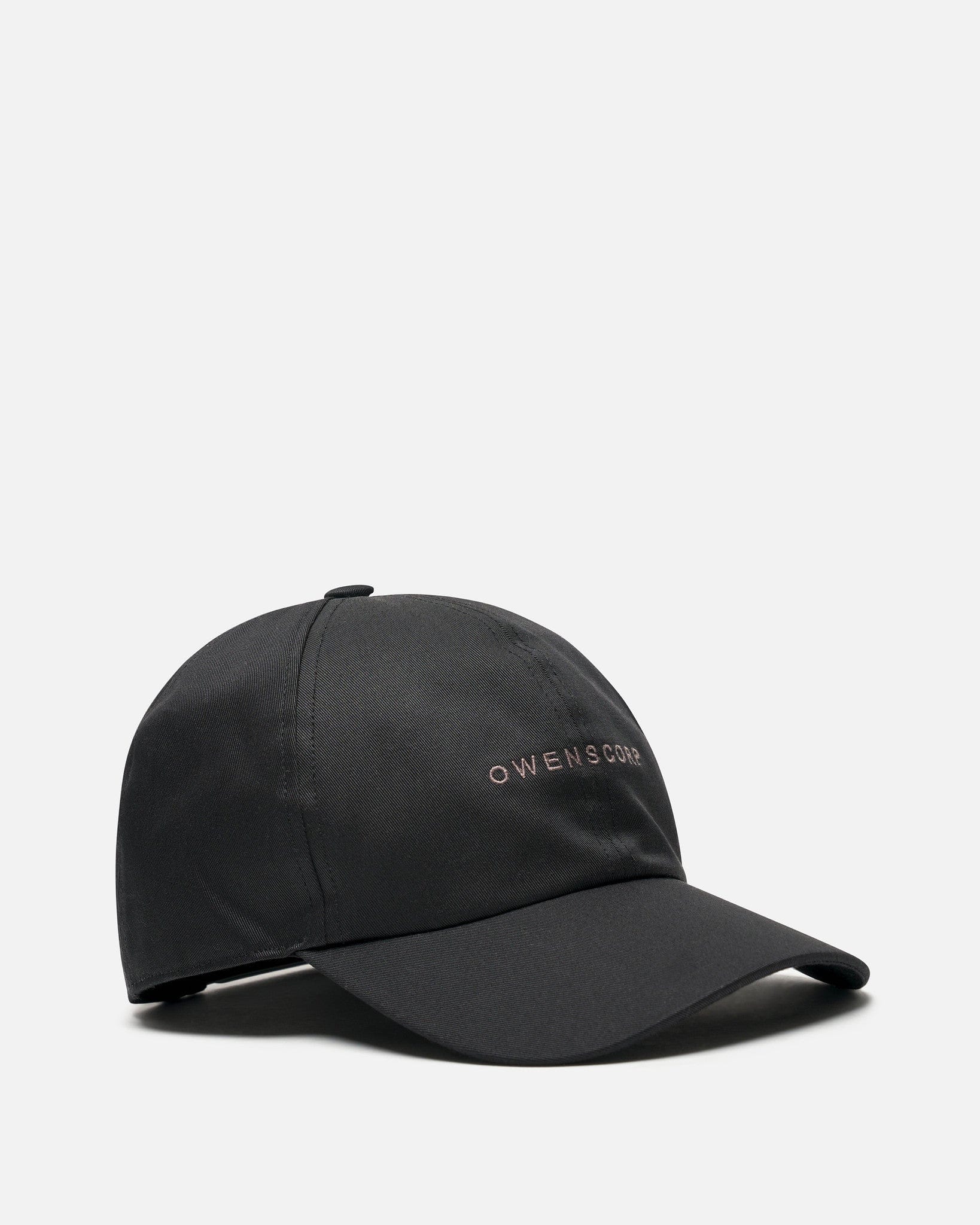 Rick Owens Men's Hats Owenscorp Baseball Cap in Black/Dust