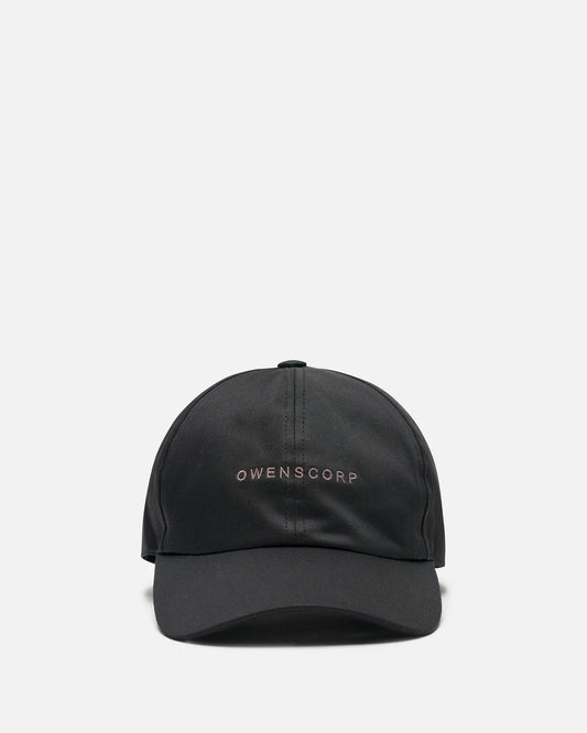 Rick Owens Men's Hats Owenscorp Baseball Cap in Black/Dust
