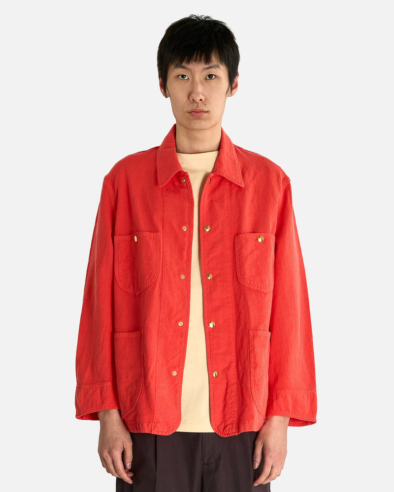 Ox Work Jacket in Red Orange – SVRN