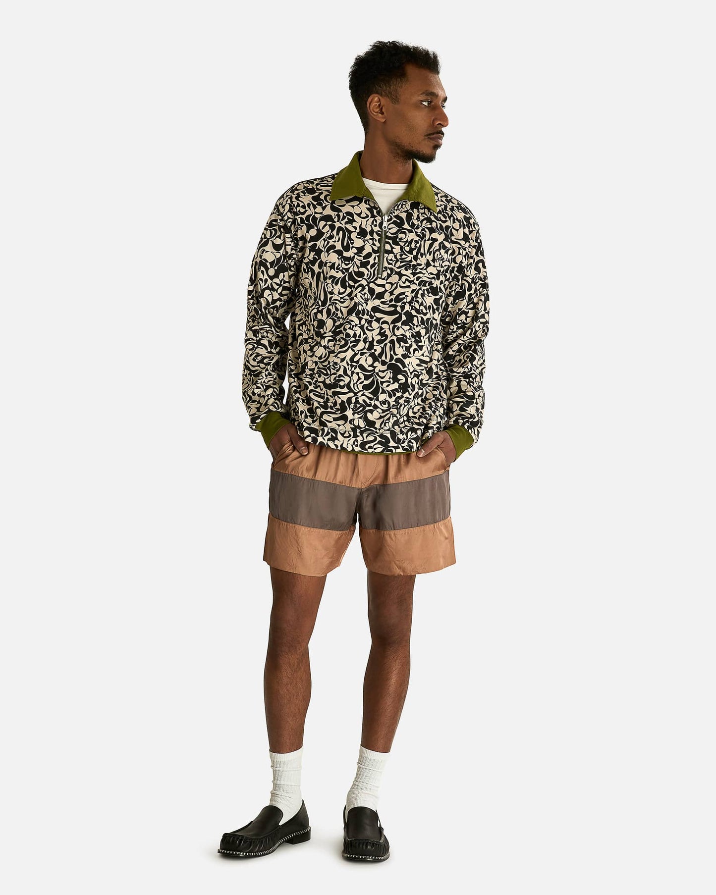 Dries Van Noten Men's Shorts Pach Short in Smoke