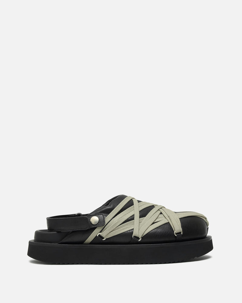 Rick Owens Men's Sneakers Padded Megalace Platform in Black/Pearl