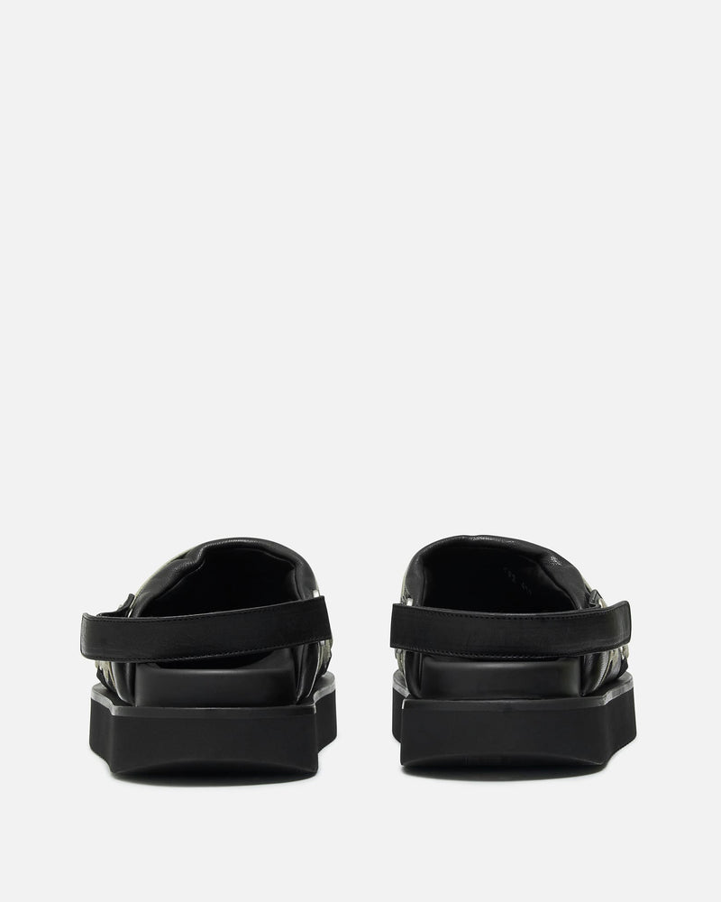 Rick Owens Men's Sneakers Padded Megalace Platform in Black/Pearl
