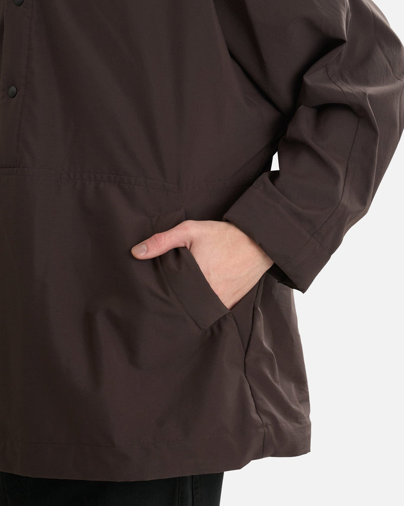 Homme Plissé Issey Miyake Men's Shirts Padded Rim Shirt in Brown