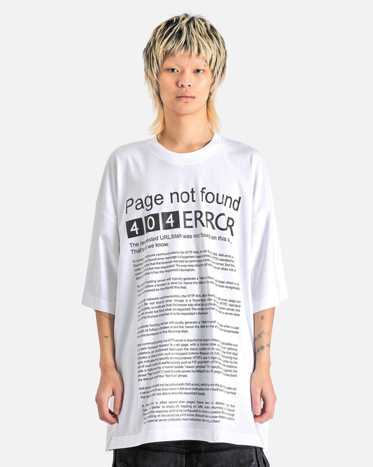VETEMENTS Men's T-Shirts Page Not Found T-Shirt in White