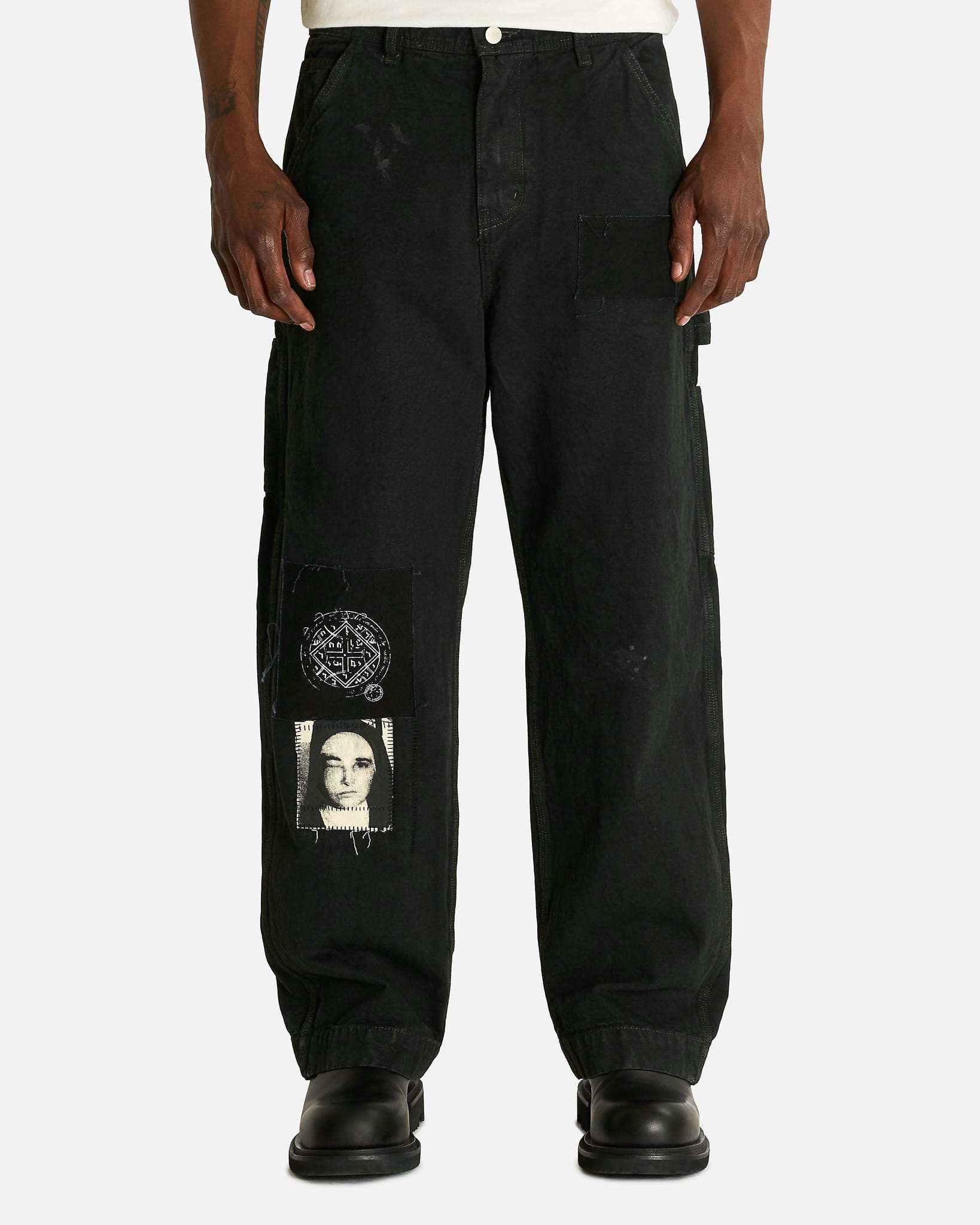 Enfants Riches Deprimes Men's Jeans Paint Pants in Black