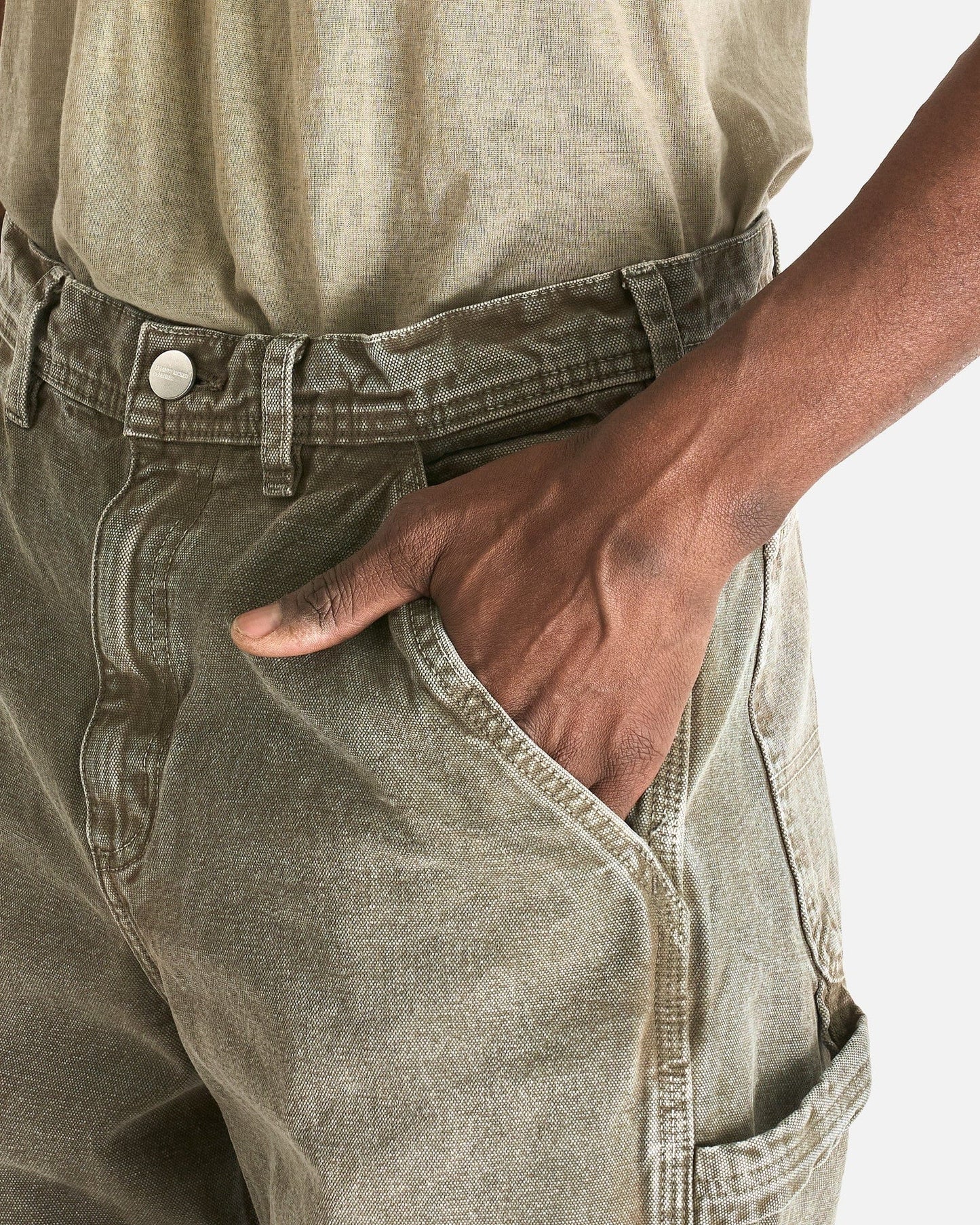 Enfants Riches Deprimes Men's Pants Paint Pants in Washed Green