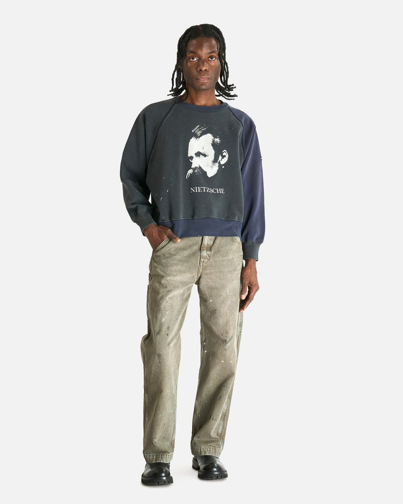 Enfants Riches Deprimes Men's Pants Paint Pants in Washed Green