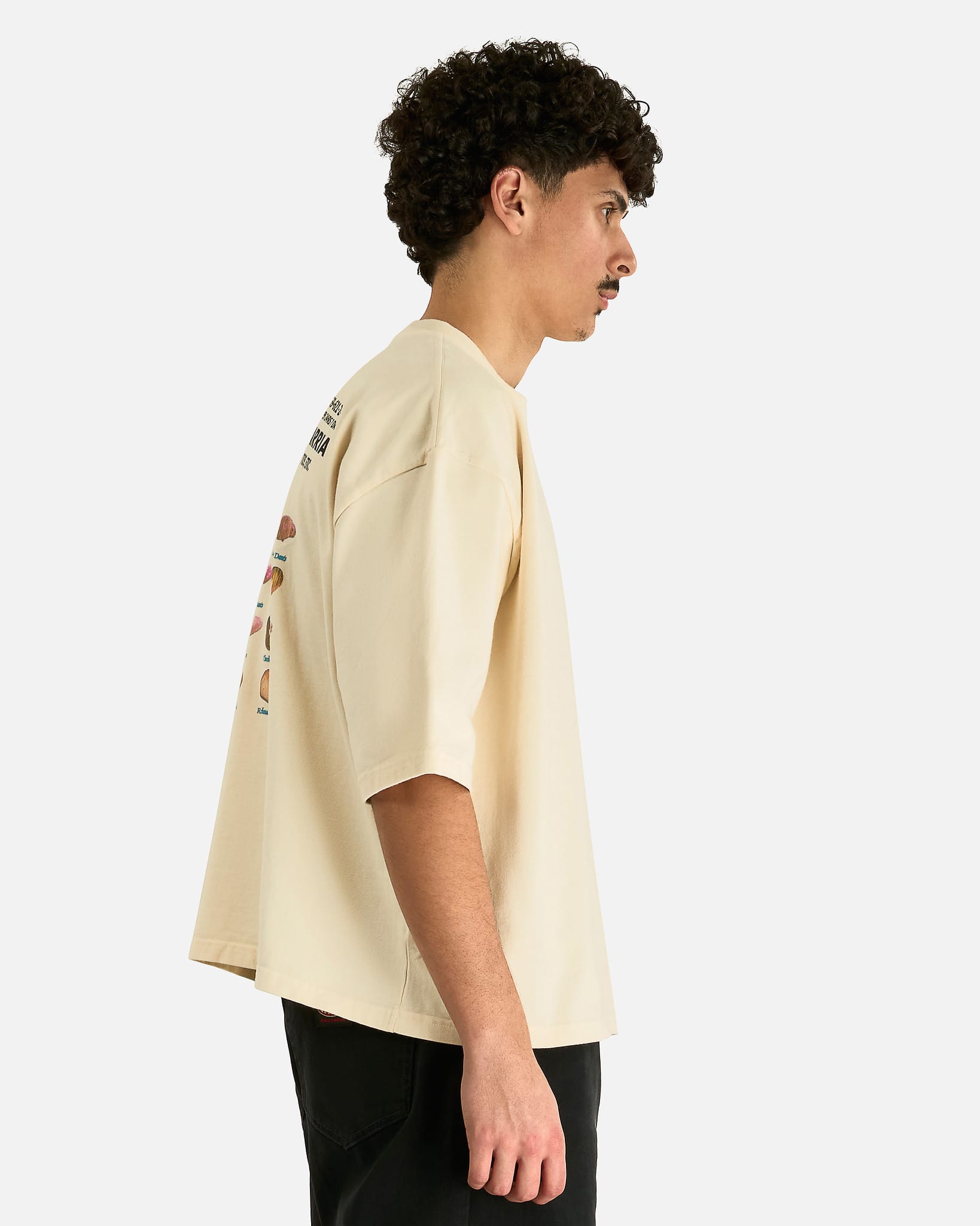 Willy Chavarria Men's T-shirts Panaderia Chavarria Buffalo Tee in Masa