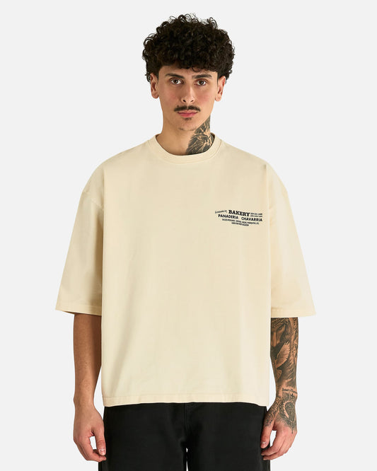 Willy Chavarria Men's T-shirts Panaderia Chavarria Buffalo Tee in Masa
