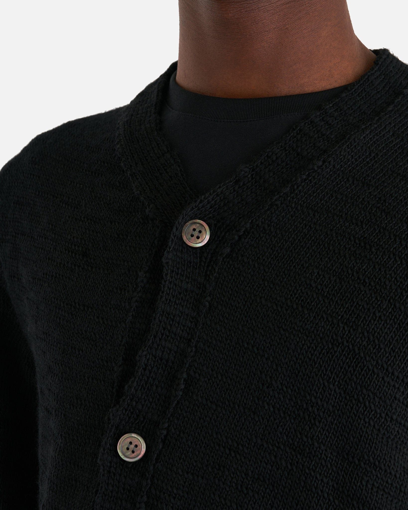 Comme des Garcons Homme Deux Men Sweaters Paneled Cardigan in Black